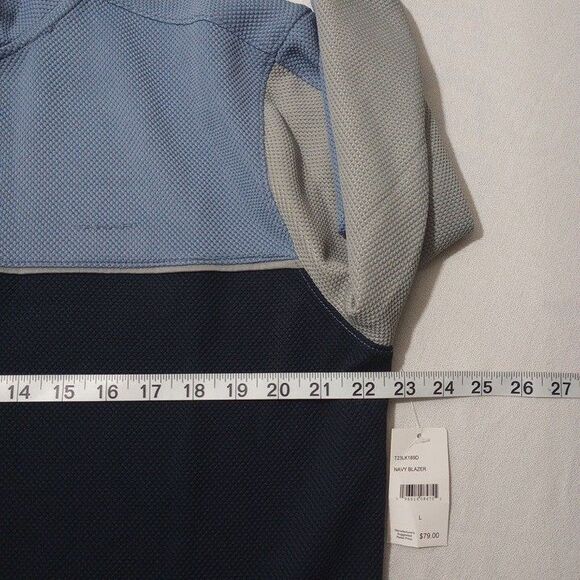 Tahari Men's Large Pullover NEW WITH TAGS Long Sleeve 1/4 Zip 100% Polyester - Picture 6 of 10